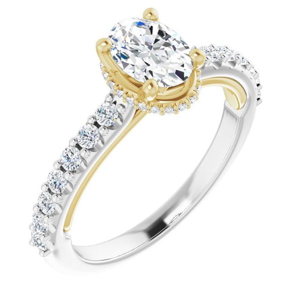 Hidden Halo-Style Engagement Ring