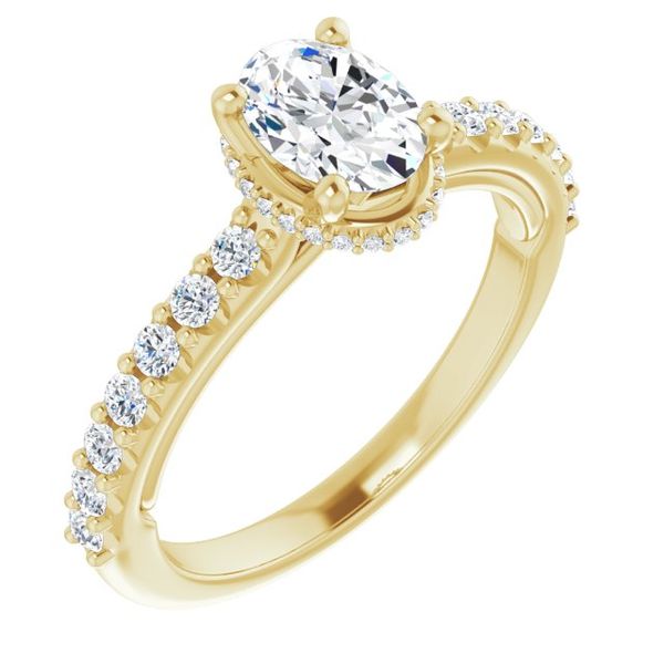 Hidden Halo-Style Engagement Ring