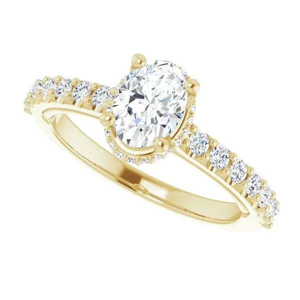 Hidden Halo-Style Engagement Ring Image 5 Clater Jewelers Louisville, KY