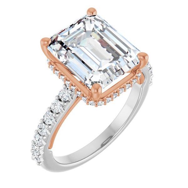 Hidden Halo-Style Engagement Ring