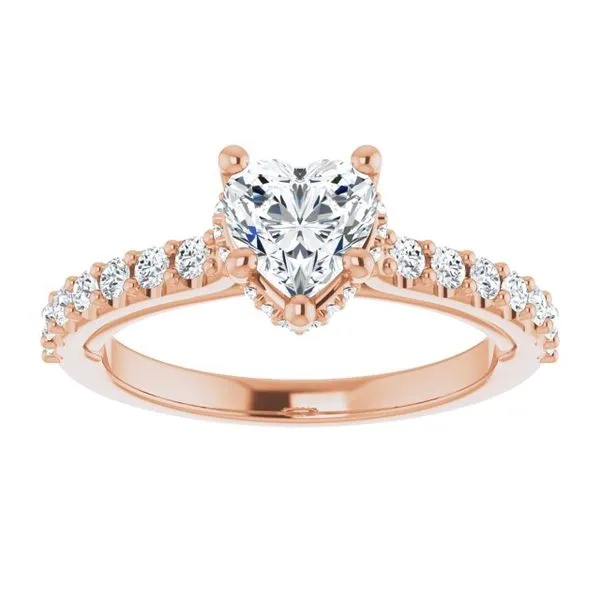 Hidden Halo-Style Engagement Ring Image 3 Clater Jewelers Louisville, KY