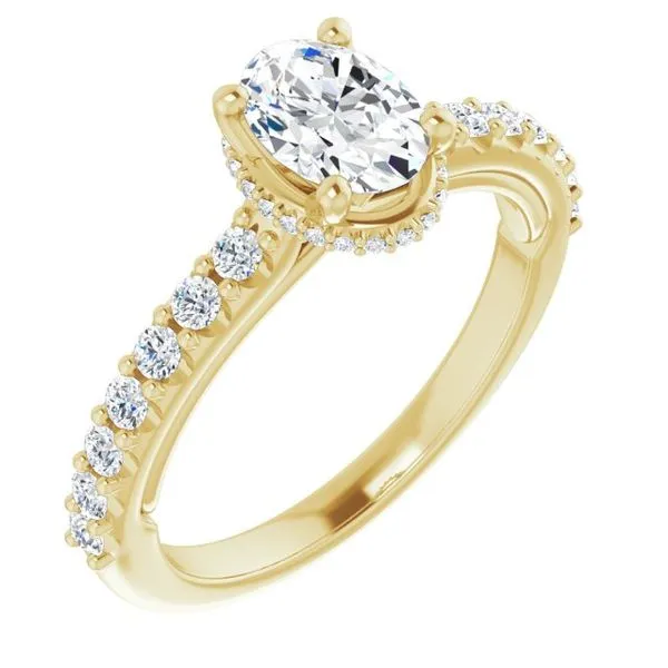Hidden Halo-Style Engagement Ring