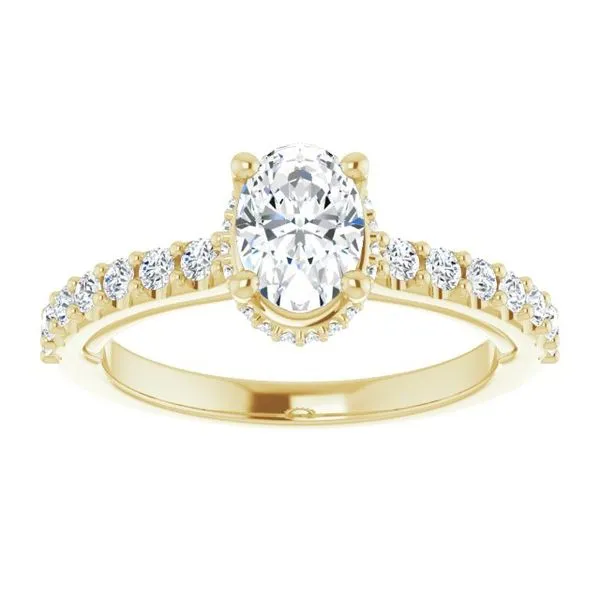 Hidden Halo-Style Engagement Ring Image 3 Arezzo Jewelers Elmwood Park, IL