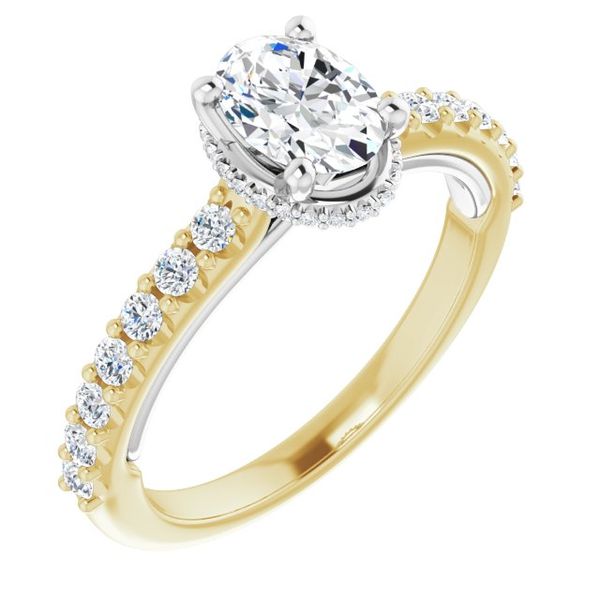 Hidden Halo-Style Engagement Ring