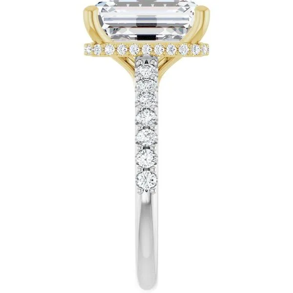 Hidden Halo-Style Engagement Ring Image 4 House of Silva Wooster, OH
