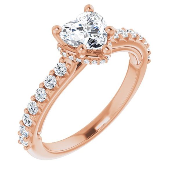 Hidden Halo-Style Engagement Ring