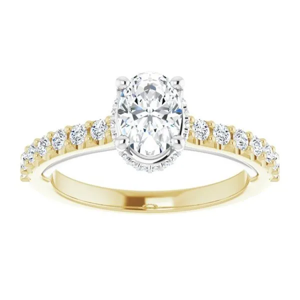Hidden Halo-Style Engagement Ring Image 3 Ask Design Jewelers Olean, NY