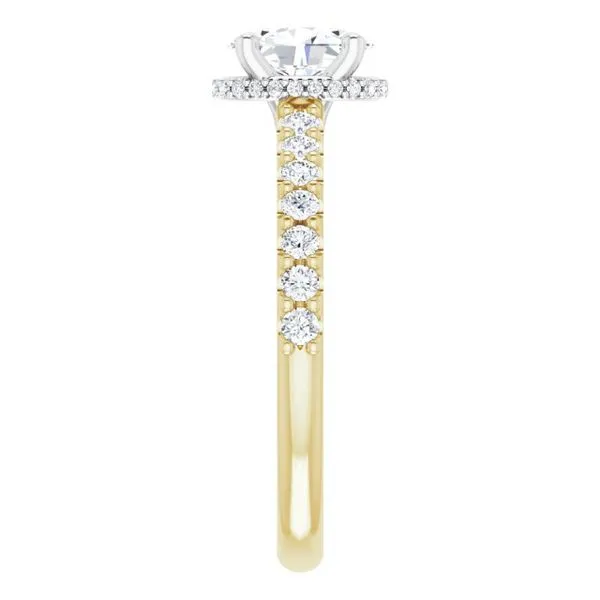 Hidden Halo-Style Engagement Ring Image 4 Ask Design Jewelers Olean, NY