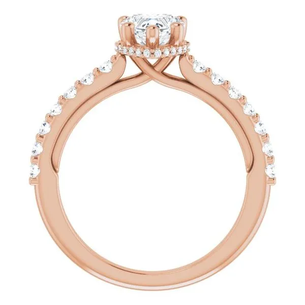 Hidden Halo-Style Engagement Ring Image 2 Clater Jewelers Louisville, KY