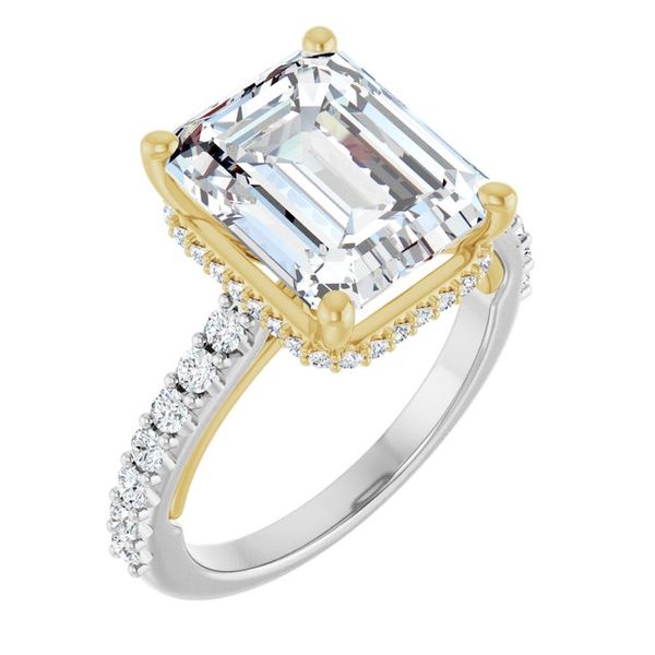 Hidden Halo-Style Engagement Ring