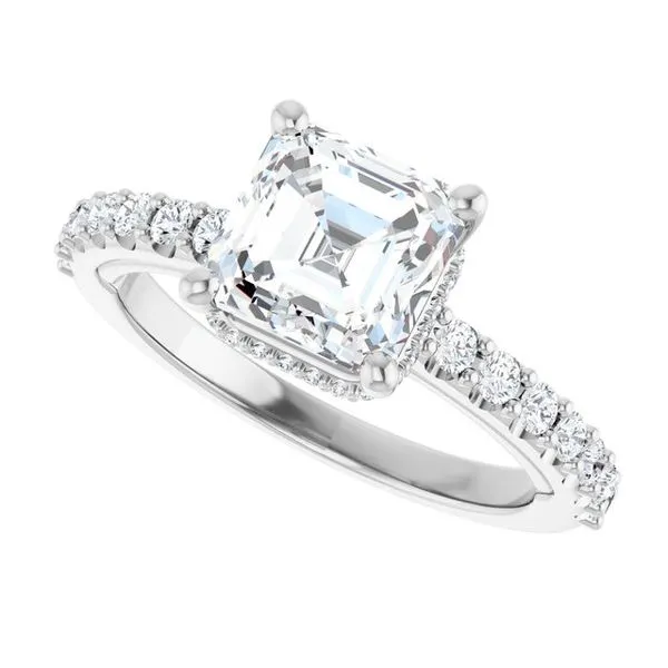 Hidden Halo-Style Engagement Ring Image 5 Clater Jewelers Louisville, KY