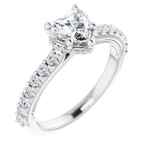 Hidden Halo-Style Engagement Ring