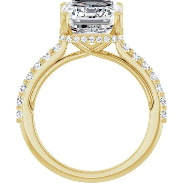 Hidden Halo-Style Engagement Ring Image 2 House of Silva Wooster, OH