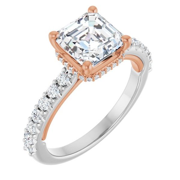 Hidden Halo-Style Engagement Ring