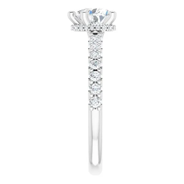 Hidden Halo-Style Engagement Ring Image 4 Golden Sails Jewelers, Inc. Saint Petersburg, FL