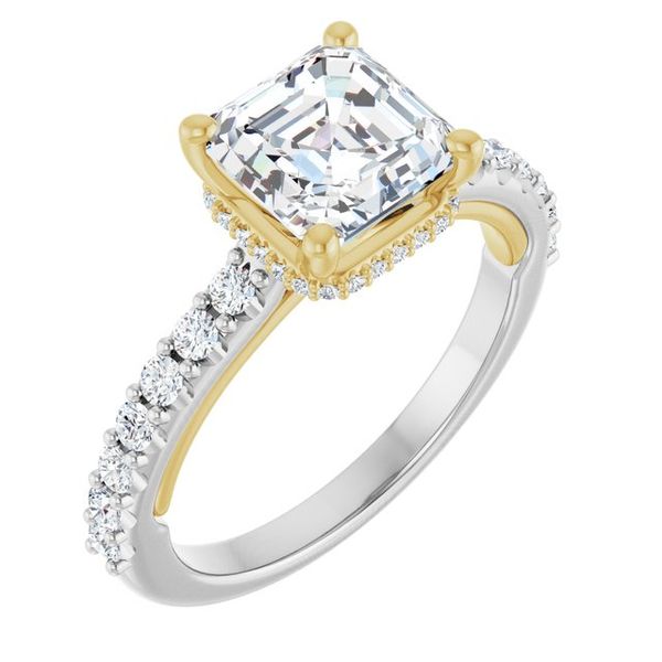 Hidden Halo-Style Engagement Ring