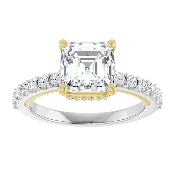 Hidden Halo-Style Engagement Ring Image 3 Clater Jewelers Louisville, KY