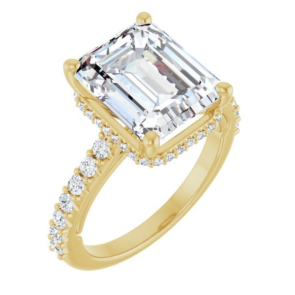 Hidden Halo-Style Engagement Ring