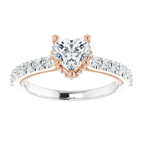 Hidden Halo-Style Engagement Ring Image 3 Austin's Fine Diamonds & Jewelry Lyndhurst, NJ