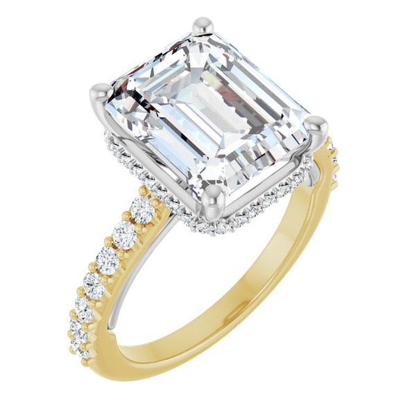 Hidden Halo-Style Engagement Ring