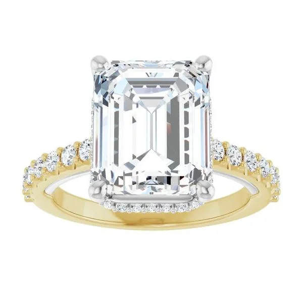 Hidden Halo-Style Engagement Ring Image 3 Austin's Fine Diamonds & Jewelry Lyndhurst, NJ