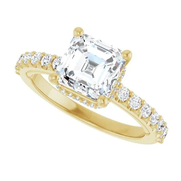 Hidden Halo-Style Engagement Ring Image 5 Golden Sails Jewelers, Inc. Saint Petersburg, FL