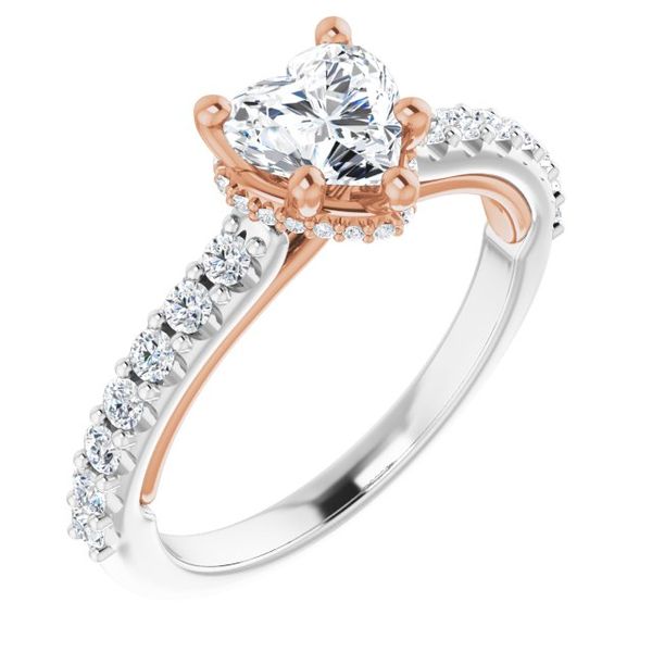 Hidden Halo-Style Engagement Ring