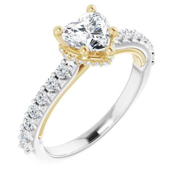 Hidden Halo-Style Engagement Ring