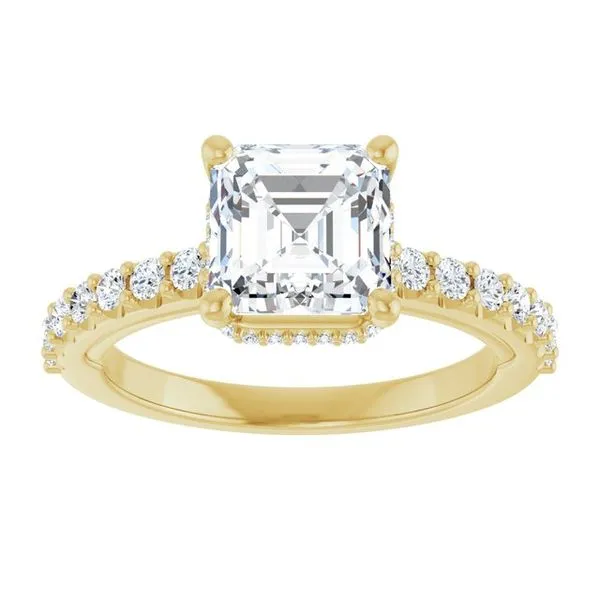 Hidden Halo-Style Engagement Ring Image 3 Paul James Jewelers Angels Camp, CA