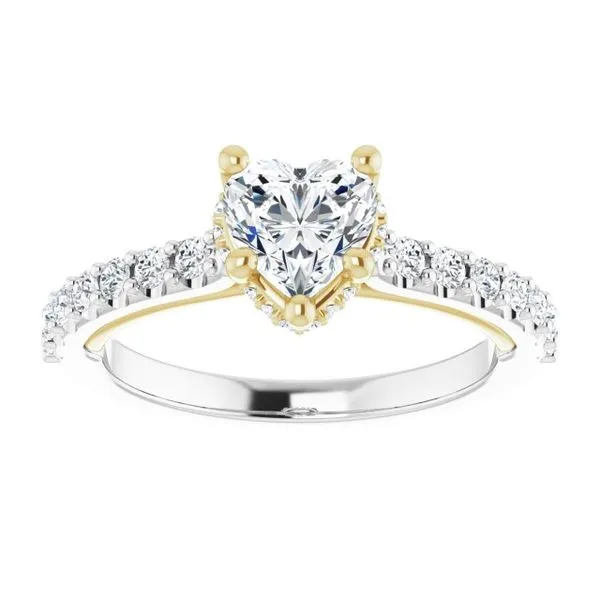 Hidden Halo-Style Engagement Ring Image 3 Clater Jewelers Louisville, KY