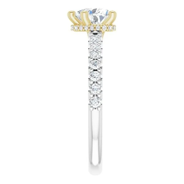 Hidden Halo-Style Engagement Ring Image 4 Ask Design Jewelers Olean, NY