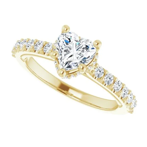 Hidden Halo-Style Engagement Ring Image 5 House of Silva Wooster, OH