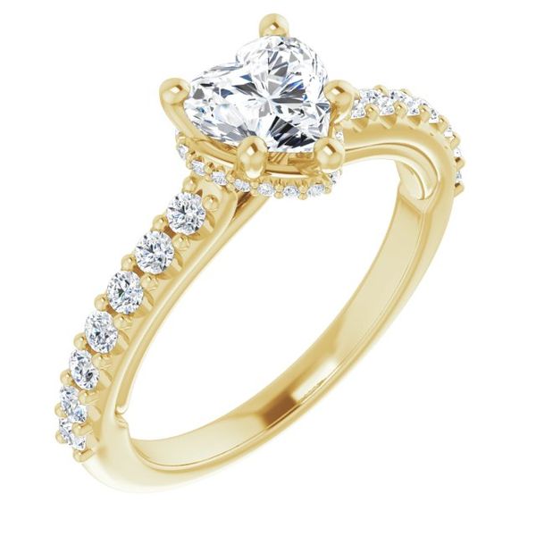 Hidden Halo-Style Engagement Ring