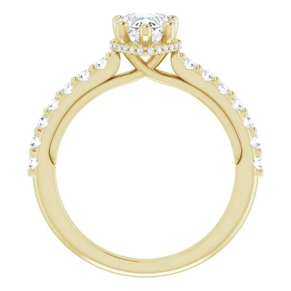 Hidden Halo-Style Engagement Ring Image 2 Clater Jewelers Louisville, KY