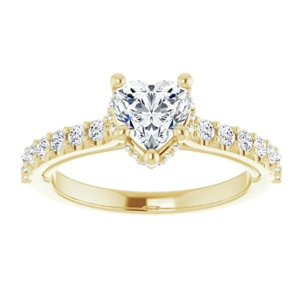 Hidden Halo-Style Engagement Ring Image 3 Clater Jewelers Louisville, KY
