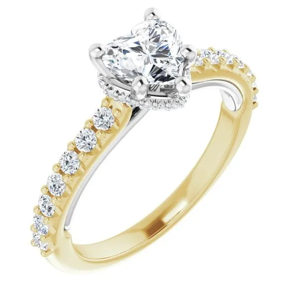 Hidden Halo-Style Engagement Ring