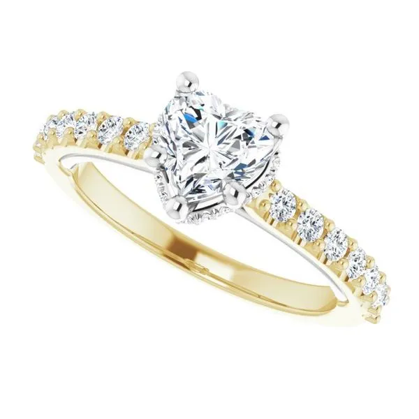 Hidden Halo-Style Engagement Ring Image 5 Golden Sails Jewelers, Inc. Saint Petersburg, FL