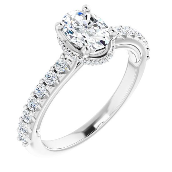 Hidden Halo-Style Engagement Ring