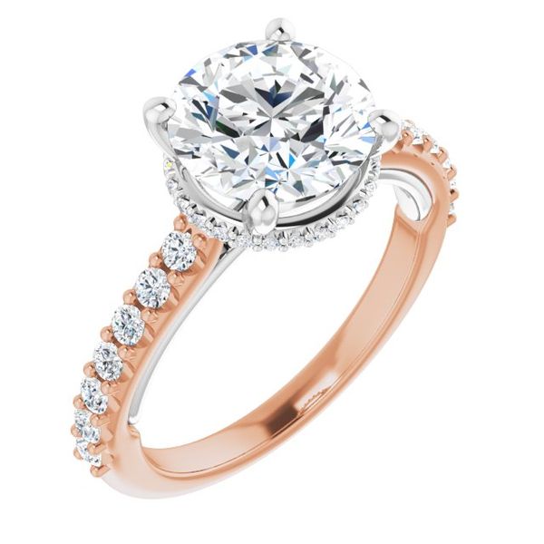 Hidden Halo-Style Engagement Ring