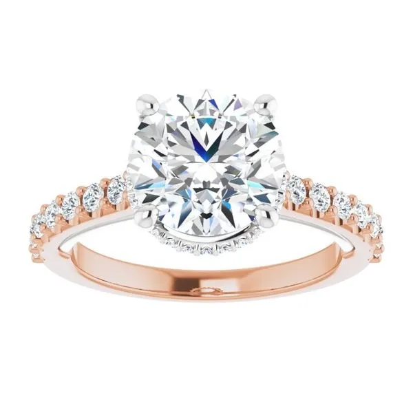 Hidden Halo-Style Engagement Ring Image 3 Arezzo Jewelers Elmwood Park, IL