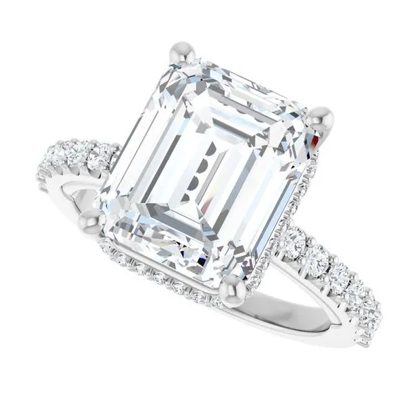 Hidden Halo-Style Engagement Ring Image 5 Clater Jewelers Louisville, KY