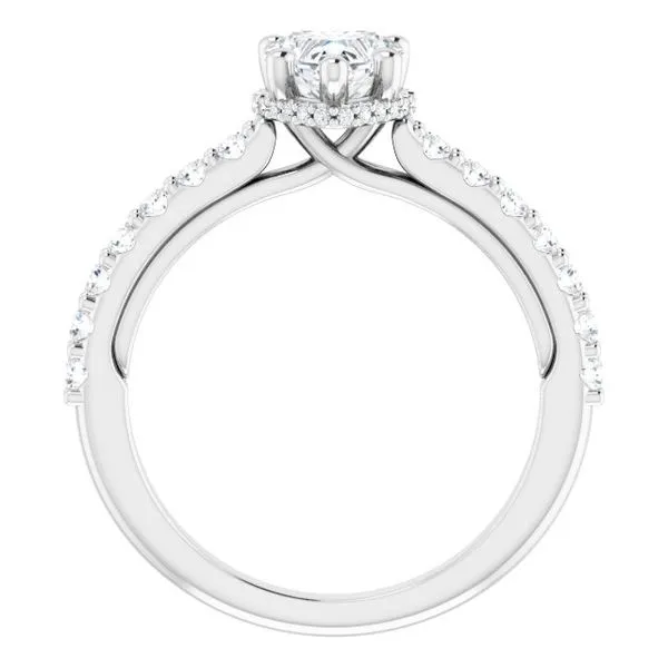 Hidden Halo-Style Engagement Ring Image 2 Clater Jewelers Louisville, KY