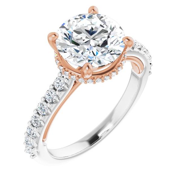 Hidden Halo-Style Engagement Ring
