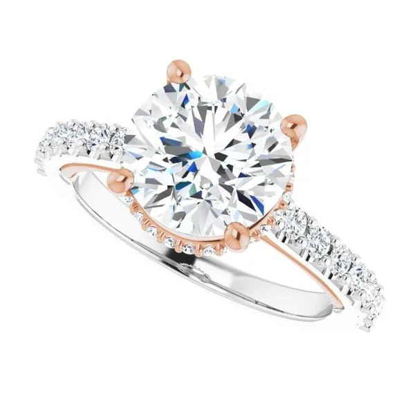 Hidden Halo-Style Engagement Ring Image 5 Raleigh Diamond Fine Jewelry Raleigh, NC