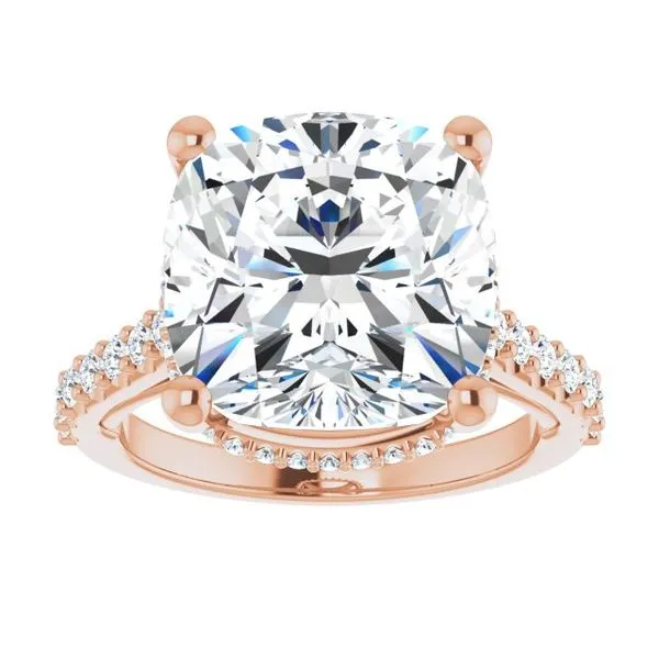 Hidden Halo-Style Engagement Ring Image 3 Clater Jewelers Louisville, KY