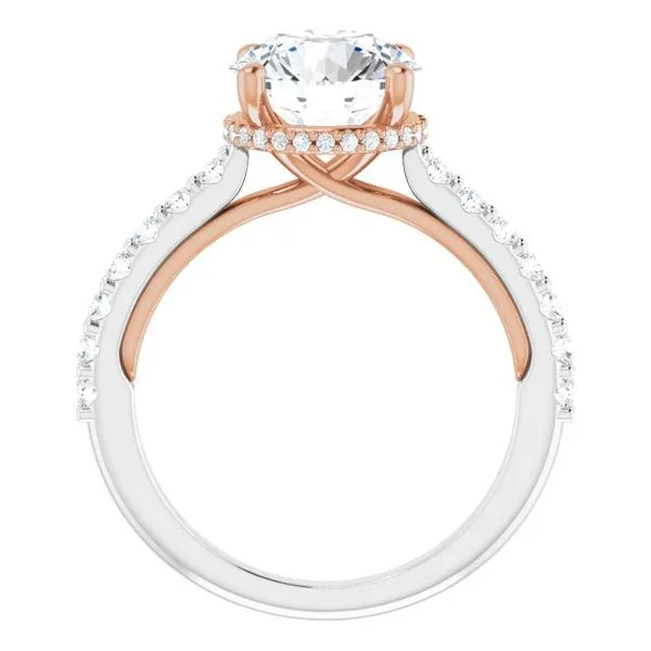 Hidden Halo-Style Engagement Ring Image 2 Raleigh Diamond Fine Jewelry Raleigh, NC