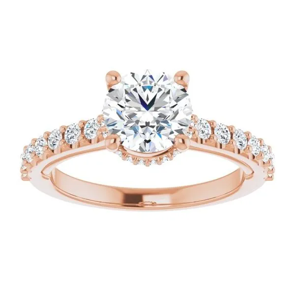 Hidden Halo-Style Engagement Ring Image 3 Berilian Jewelers Folsom, CA