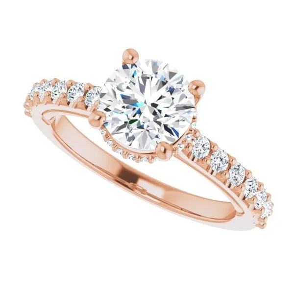 Hidden Halo-Style Engagement Ring Image 5 Berilian Jewelers Folsom, CA