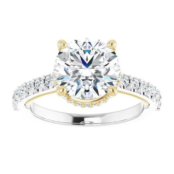Hidden Halo-Style Engagement Ring Image 3 Clater Jewelers Louisville, KY