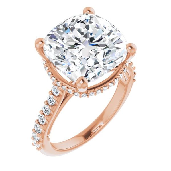 Hidden Halo-Style Engagement Ring